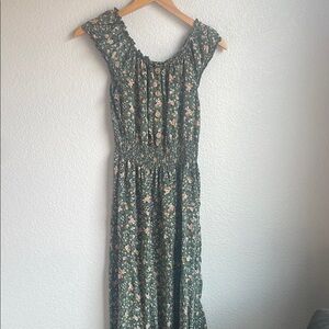 Floral Green Dress